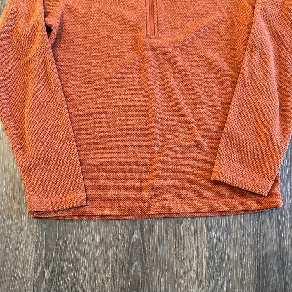 The North Face Men’s Fleece Pullover Textured Cap Rock Picante Red Heather sz S - Picture 5 of 7